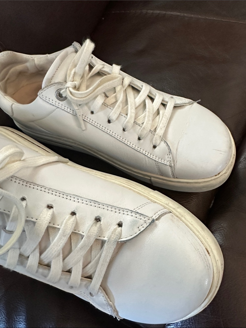 Birkenstock Women's Classic White Low-Top Sneakers - Picture 14 of 15